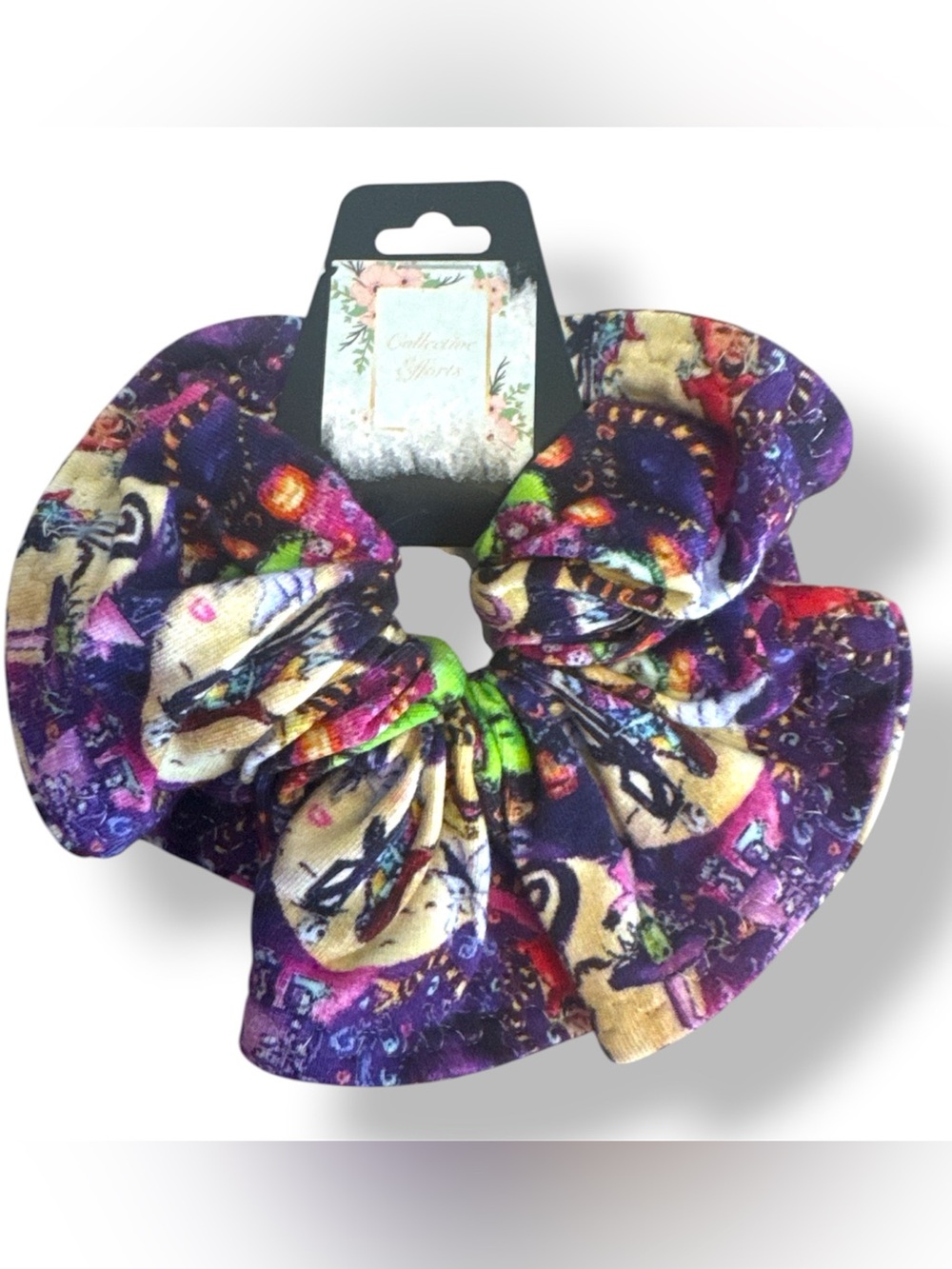 Nightmare before Christmas Patterned Fabric Scrunchie